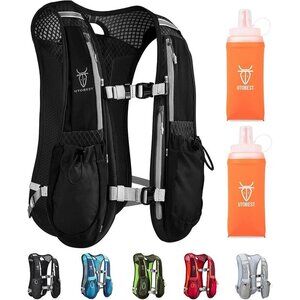 Hydration Vest 5L Running Pack Lightweight Black